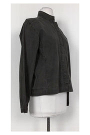 Current Boutique-Eileen Fisher - Grey Denim Jacket Sz S