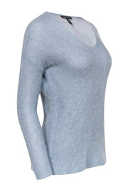 Current Boutique-Eileen Fisher - Light Blue Fuzzy Knit Sweater Sz XXS