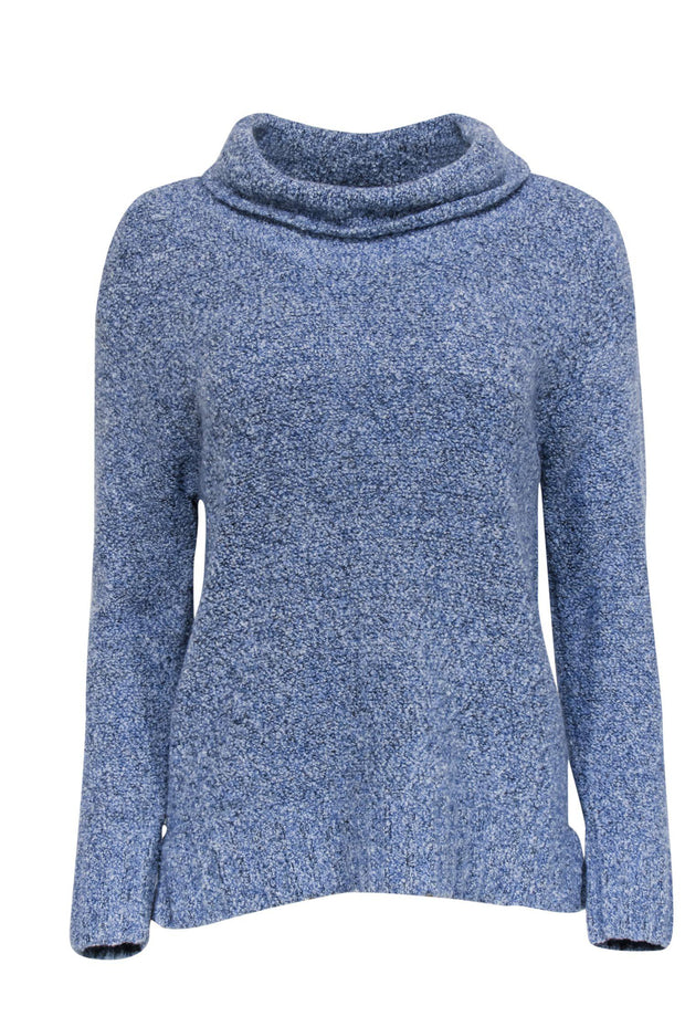 Current Boutique-Eileen Fisher - Periwinkle Blue Cowl Neck Sweater Sz M
