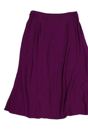Current Boutique-Eileen Fisher - Purple Midi Skirt Sz S