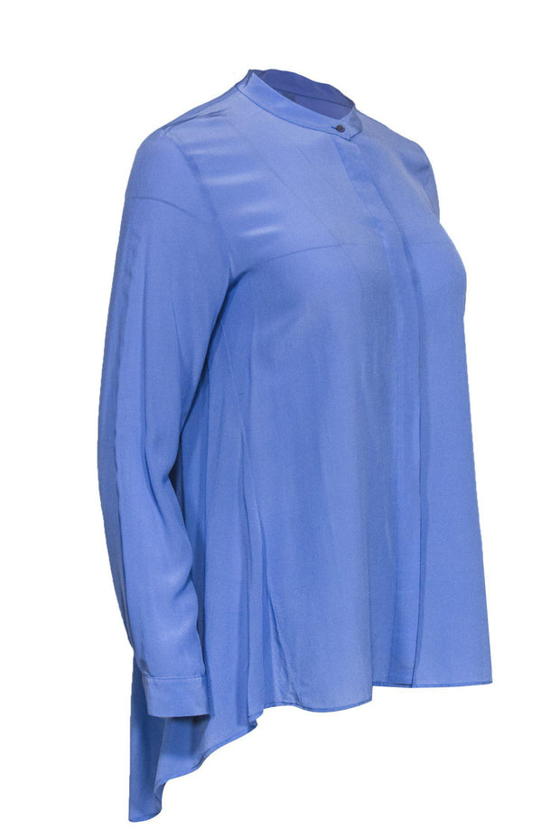 Current Boutique-Eileen Fisher - Purple Silk Button Down Blouse Sz XS