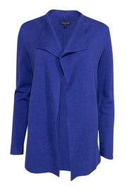 Current Boutique-Eileen Fisher - Violet Silk Blend Knit Open Cardigan Sz PS