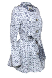 Current Boutique-Elevenses by Anthropologie - Chambray & White Eyelet Button-Front Dress Sz 8