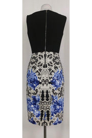 Current Boutique-Elie Tahari - Blue & White Lace Print Dress Sz 8