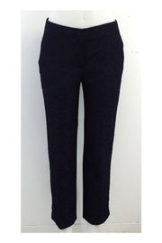 Current Boutique-Elie Tahari - Navy & Black Textured Skinny Pant Sz 6