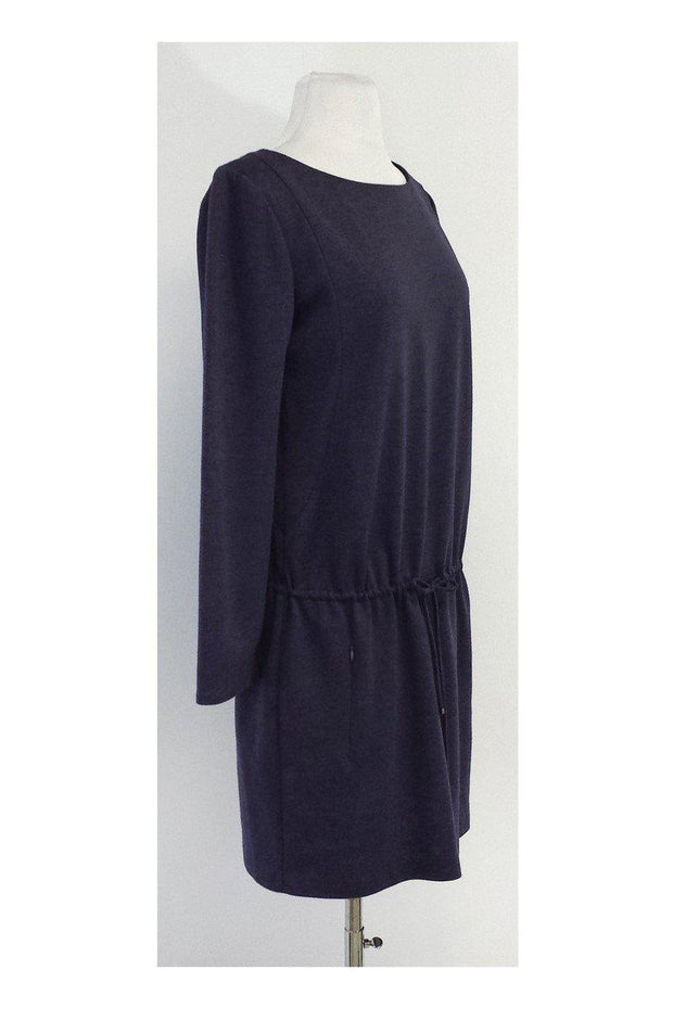 Current Boutique-Elie Tahari - Purple Long Sleeve Drop Waist Dress Sz S