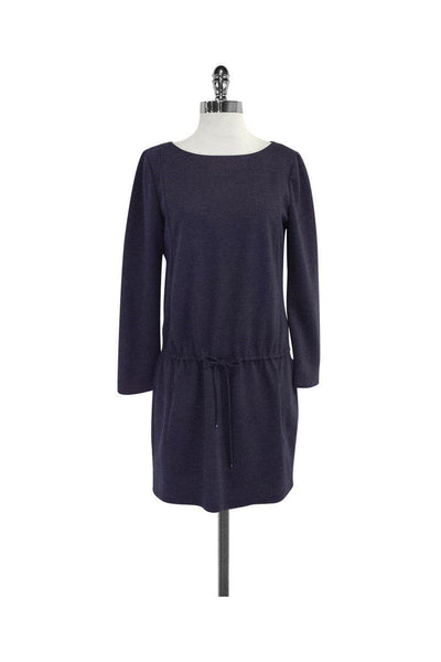 Current Boutique-Elie Tahari - Purple Long Sleeve Drop Waist Dress Sz S