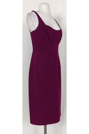 Current Boutique-Elie Tahari - Purple Stretch Sheath Dress Sz 8