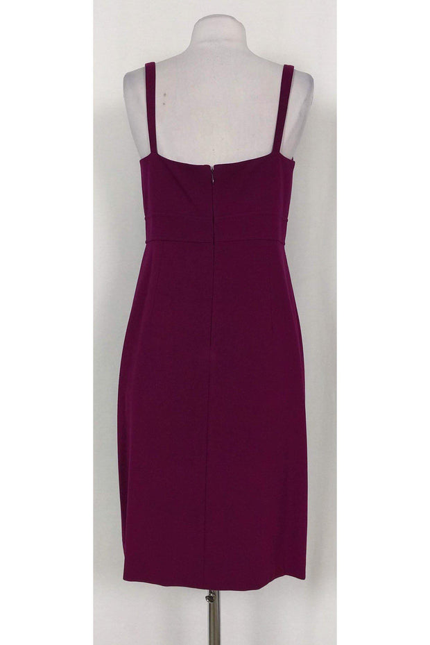 Current Boutique-Elie Tahari - Purple Stretch Sheath Dress Sz 8
