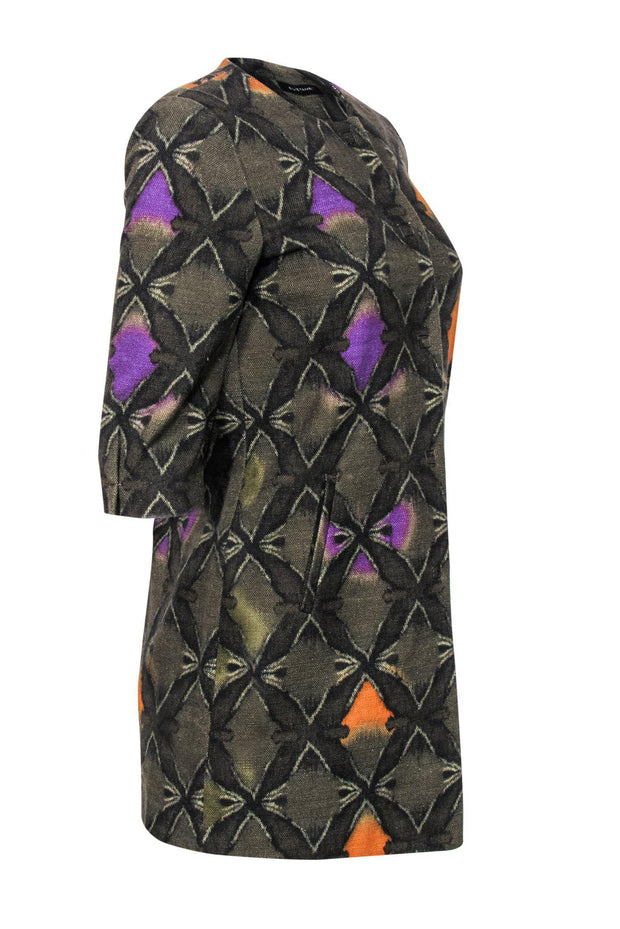 Current Boutique-Elie Tahari - Vivian Multicolor Print Cotton Jacket Sz XS
