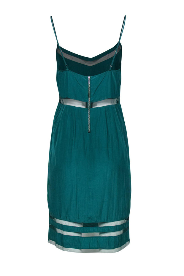 Current Boutique-Elizabeth & James - Aqua Green Strappy Dress w/ Mesh Sz S