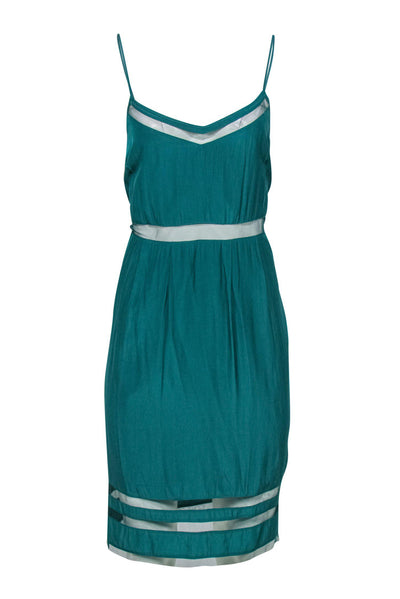Current Boutique-Elizabeth & James - Aqua Green Strappy Dress w/ Mesh Sz S