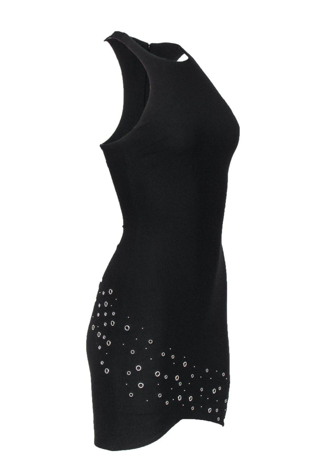 Current Boutique-Elizabeth & James - Black Bodycon Dress w/ Grommet Details Sz 0