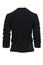 Current Boutique-Elizabeth & James - Black Double Breasted Victorian-Style Jacket Sz 0