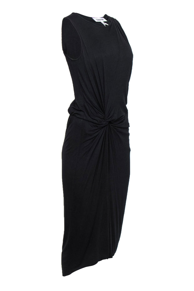 Current Boutique-Elizabeth & James - Black Knotted Side Maxi Tank Dress Sz S