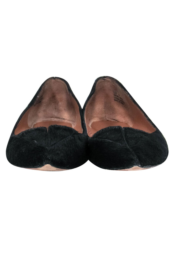 Current Boutique-Elizabeth & James - Black Ponyhair Pointed Toe "Jolt" Flats Sz 7