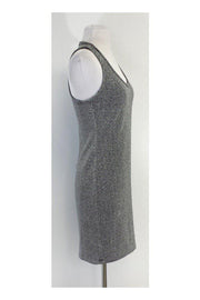 Current Boutique-Elizabeth & James - Black & Silver Sparkly Bodycon Dress Sz M