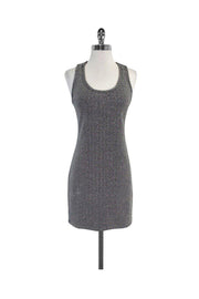 Current Boutique-Elizabeth & James - Black & Silver Sparkly Bodycon Dress Sz M