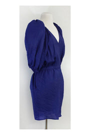 Current Boutique-Elizabeth & James - Blue Puff Sleeve Dress Sz 8