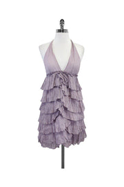 Current Boutique-Elizabeth & James - Lilac Tiered Halter Dress Sz S