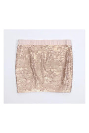Current Boutique-Elizabeth & James - Pink Rose Sequin Skirt Sz S
