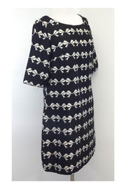 Current Boutique-Elizabeth McKay - Black & White Bow Print Dress Sz 4