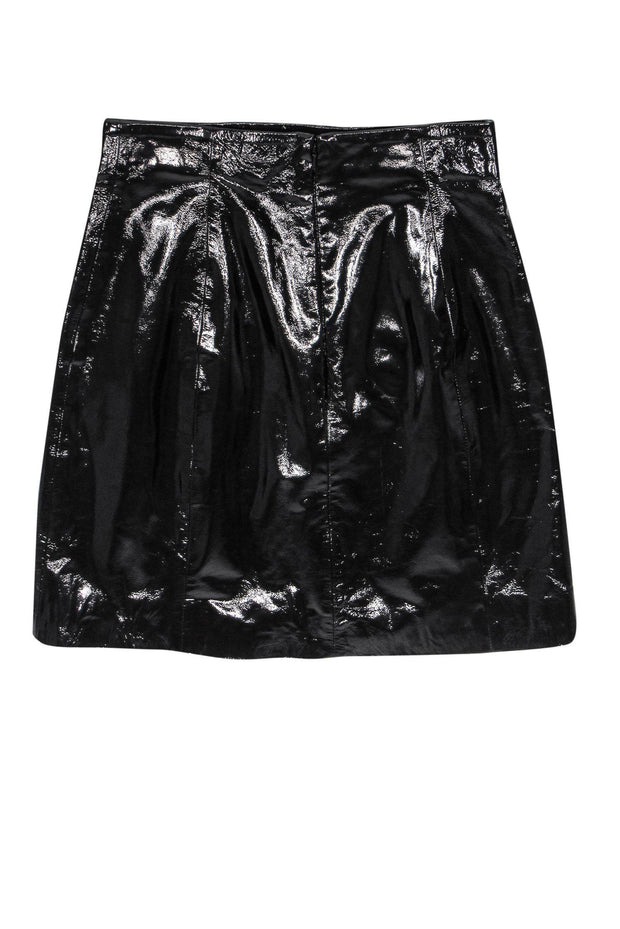 Current Boutique-Elizabeth Sulcer x Miss Sixty - Black Patent Leather Miniskirt Sz M
