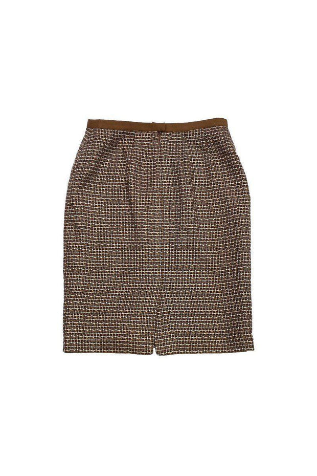 Current Boutique-Ellen Tracy - Gold Tweed Skirt Sz 6
