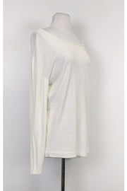 Current Boutique-Emporio Armani - Cream Long Sleeve Sweater Sz 8