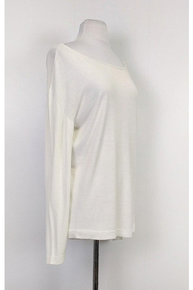 Current Boutique-Emporio Armani - Cream Long Sleeve Sweater Sz 8