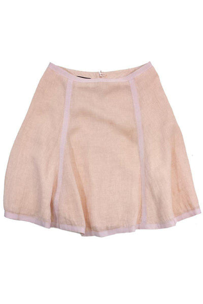 Current Boutique-Emporio Armani - Peach Linen Skirt Sz 6
