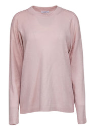 Current Boutique-Equipment - Blush Cashmere Crewneck Relaxed Sweater Sz M