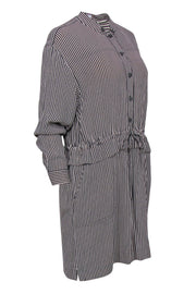 Current Boutique-Equipment - Cream & Black Striped "Lizza" Shirtdress Sz 6