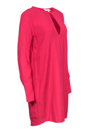 Current Boutique-Equipment - Hot Pink Keyhole Front Shift Dress Sz M