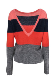 Current Boutique-Equipment - Multicolored Colorblocked Fuzzy Sweater Sz M