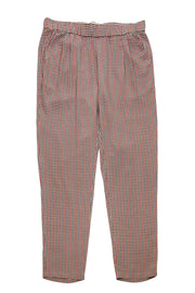 Current Boutique-Equipment - Orange & Brown Houndstooth Pants Sz XS