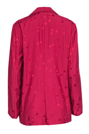 Current Boutique-Equipment x Tabitha Simmons - Hot Pink Star Print "Hampton" Blazer Sz 6