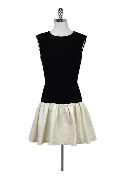 Current Boutique-Erin Fetherston - Black & White Dress w/ Flared Bottom Sz 4