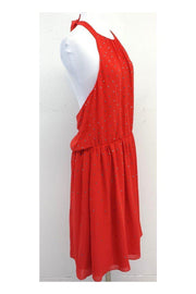 Current Boutique-Erin Fetherston - Red Embellished Halter Dress Sz 12