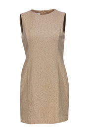 Current Boutique-Escada - Beige Sleeveless Wool Blend Sheath Dress Sz 10