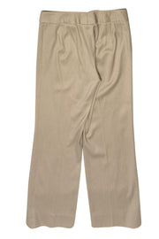Current Boutique-Escada - Beige Wool & Cotton Straight Leg Trousers Sz 4