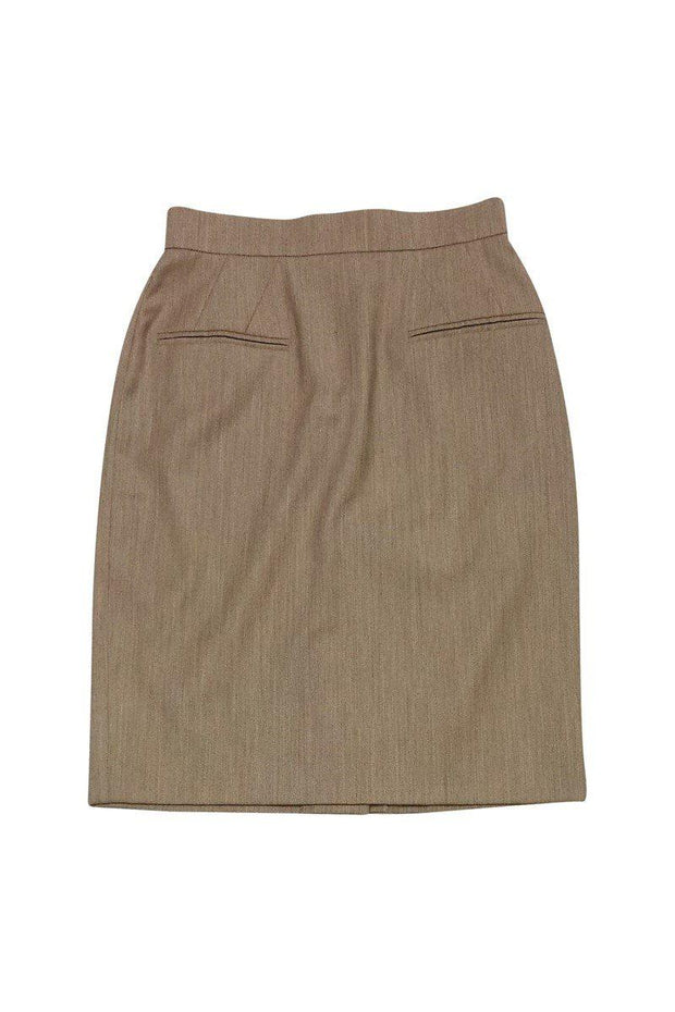 Current Boutique-Escada - Beige Wool Skirt Sz M