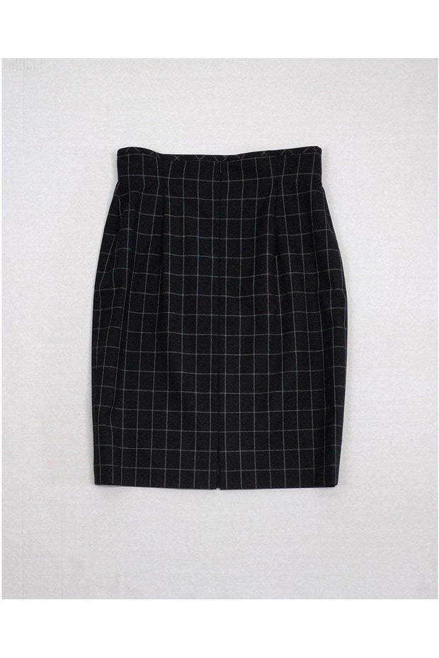 Current Boutique-Escada - Black Printed Pencil Skirt Sz 10