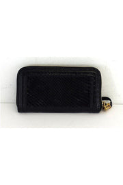 Current Boutique-Escada - Black Python Print Leather Wallet