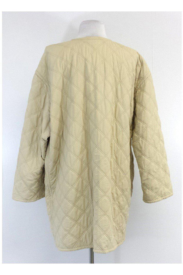 Current Boutique-Escada - Cream Quilted Jacket Sz 8
