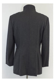 Current Boutique-Escada - Grey Wool Blend Zip Jacket Sz 8