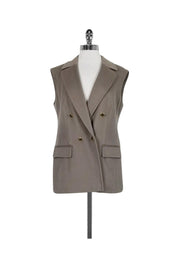 Current Boutique-Escada - Grey Wool & Cashmere Vest Sz 10
