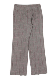 Current Boutique-Escada - Grey Wool Glen Plaid Straight-Leg Trousers Sz 10