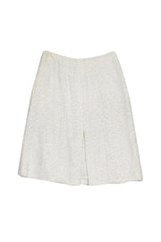 Current Boutique-Escada - Ivory Tweed Skirt Sz 6