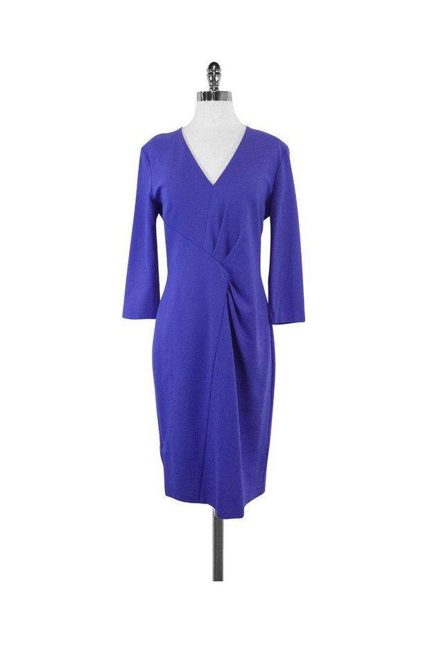 Current Boutique-Escada - Periwinkle Long Sleeve Dress Sz L